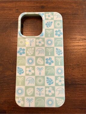 Pura Vida x Casely IPhone 15 ProMax Coastal Checkers MagSafe Phone Case